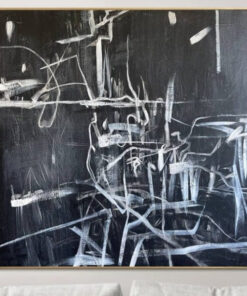 Extra Large Abstract Black And White Paintings On Canvas Original Textured Painting Contemporary Art Handmade Oil Painting | ANOMALY