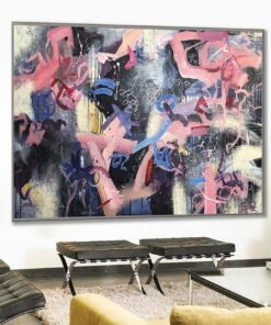 Extra Large Abstract Colorful Paintings On Canvas Acrylic Wall Art Modern Wall Decor | HOW LIFE FLOWS