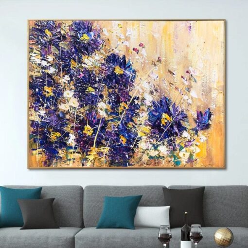 Buy Extra Large Abstract Flowers Painting On Canvas Floral Fine Art Contemporary Art Textured Painting Acrylic Oil Painting | FLORAL EMOTION online shopping cheap