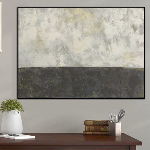 Buy Extra Large Abstract Painting White Painting Acrylic Art Black Painting Wall Art Abstract Oil Painting On Canvas Modern Art | ORDINARY DAY online shopping cheap