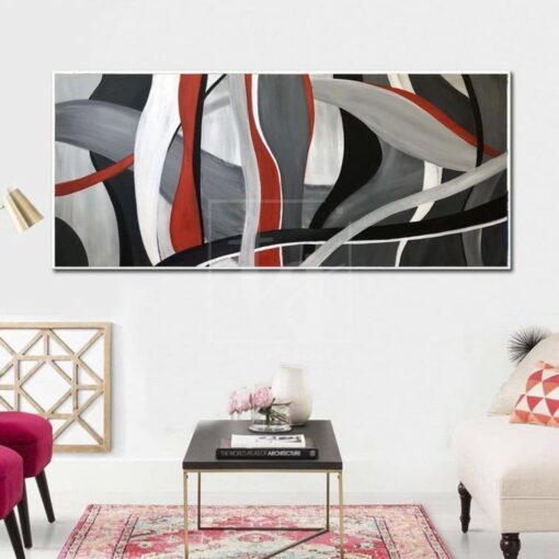 Buy Extra Large Abstract Paintings On Canvas Original Gray Painting Lots Texture | SONG OF THE SEA online shopping cheap
