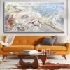 Buy Extra Large Abstract White Paintings On Canvas Acrylic Painting Original Marble Wall Art Oil Fine Art Contemporary Art Decor | STORMING SEA online shopping cheap