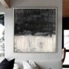 Buy Extra Large Black And White Abstract Painting Wall Art Original Contemporary Wall Decor | SERENITY online shopping cheap