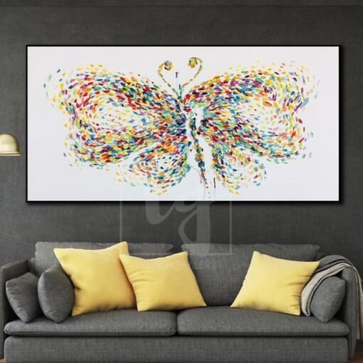 Buy Extra Large Butterfly Wall Art Butterfly Painting Butterfly Artwork | WING LIGHTNESS online shopping cheap