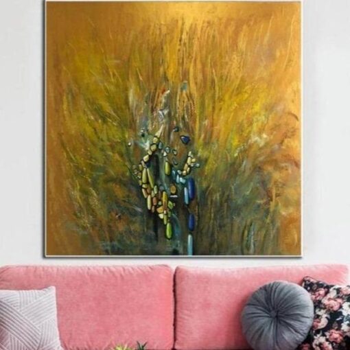 Buy Extra Large Canvas Art Gold Paintings On Canvas Abstract Painting On Canvas Contemporary Living Room Painting | GOLDEN PATH online shopping cheap