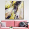 Extra Large Canvas Yellow Paintings On Canvas Abstract Waterfall Expressionist Art Modern Painting Acrylic Painting Wall Decor | FRUIT DESSERT Extra Large Canvas Yellow Paintings On Canvas Abstract Waterfall Expressionist Art Modern Painting Acrylic Painting Wall Decor | FRUIT DESSERT