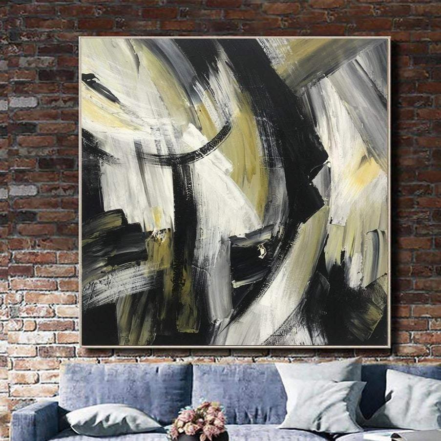 Buy Extra Large Colorful Abstract Paintings On Canvas Contemporary Fine Art Acrylic Contemporary Wall Decor | SHAPE BATTLE online shopping cheap