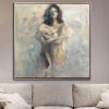 Buy Extra Large Oil Painting Large Canvas Art Oil Female Body Painting Modern Large Canvas Abstract Naked Woman Body Modern Artwork | NAKED SILENCE online shopping cheap
