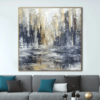 Extra Large Original Abstract City Paintings On Canvas Modern Expressionism Art Textured Creative Painting for Indie Room Wall Decor | VENICE