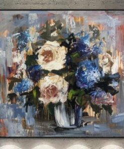 Extra Large Original Abstract Flowers Painting On Canvas Bouquet Art Acrylic Fine Art | FLOWERS BOUQUET FOR BELOVED