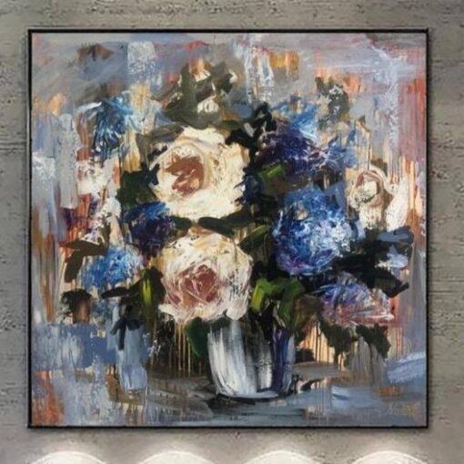 Buy Extra Large Original Abstract Flowers Painting On Canvas Bouquet Art Acrylic Fine Art | FLOWERS BOUQUET FOR BELOVED online shopping cheap