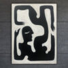 Buy Extra Large Painting on Canvas Abstract Black And White Painting Figurative Artwork Hand Painted Art Textured Painting Minimalist Art | UPSIDE DOWN online shopping cheap
