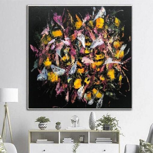 Buy Extra Large Painting "Bees" Original Handmade Minimalist Painting on Canvas Abstract Oil Large Original Paintings Abstract Wall Decor | MYSTIC BEES online shopping cheap