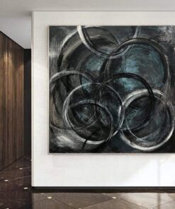 Extra Large Wall Art Abstract Painting Black And White Painting On Canvas Black Oil Paintings Original Abstract Living Room Wall Art Decor | EXEMPTION
