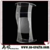 Buy FREE SHIPING Modern Design Factory Sale Transparent Crystal Acrylic Lectern cheap church podium online shopping cheap