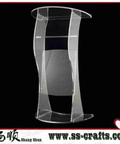 FREE SHIPING Modern Design Factory Sale Transparent Crystal Acrylic Lectern cheap church podium