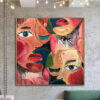 Buy Faces Abstract Painting Large Fine Art Abstract Modern Artwork Painting | MIXED DREAMS online shopping cheap