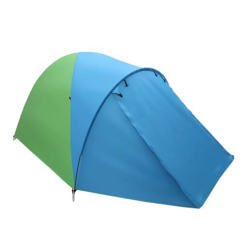 Buy Family Camping Tent Outdoor Instant Cabin Tent 4-Person Double Layer for Hiking Backpacking Trekking Blue & Green[US-W] online shopping cheap