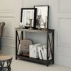 Buy Finish 3-Tier X-Design Occasional Console Sofa Table Bookshelf Small tables online shopping cheap