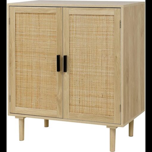 Buy Finnhomy Sideboard Buffet Kitchen Storage Cabinet with Rattan Decorated Doors