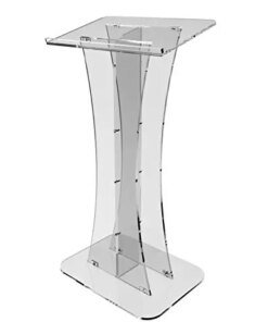 Fixture Displays Plexiglass Acrylic Podium Clear Lectern Church Pulpit plexiglass