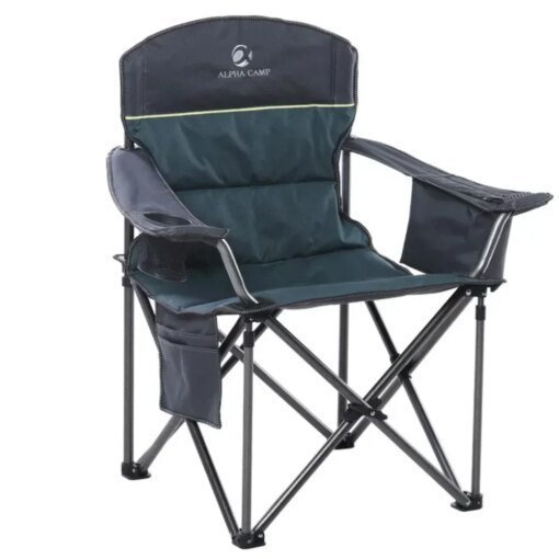 Buy Folding Camping Chair Portable Padded Oversized Chairs with Cup Holders