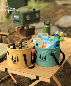 Folding Outdoor Camping Bucket Water Storage Bucket Wild Water Basin Camping Bucket Washing Fruit Washing Vegetables