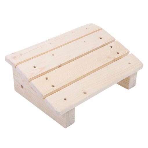 Buy Foot Mat Under Desk Footstool Rest Wooden Portable Step Leg Supporter Office Cushion Spa online shopping cheap