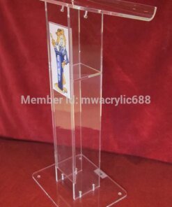 Free Shipping Cheap Beautiful Simple Elegant Acrylic Podium Pulpit Lectern plexiglass