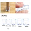 Buy Furniture Leg Foot Protector Transparent Table And Chair Foot Cover Silicone Wear-resistant Cap Noise Reduction Protect Floor online shopping cheap