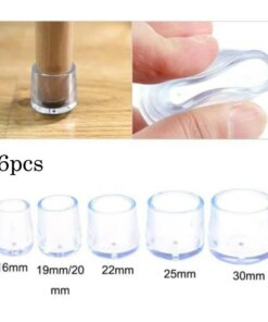 Furniture Leg Foot Protector Transparent Table And Chair Foot Cover Silicone Wear-resistant Cap Noise Reduction Protect Floor