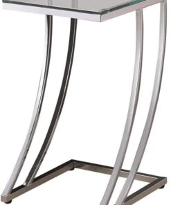 Furniture Rectangular Accent Chrome Snack Table 900082 Linlamlim pillow cover