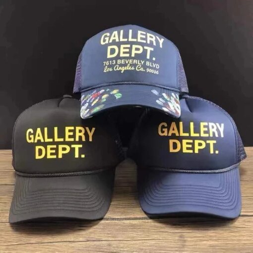 Buy GALLERY baseball cap street graffiti mesh trucker hat casual letter cap men and women the same sun hat online shopping cheap