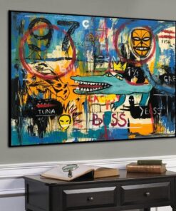 Graffiti Style Paintings On Canvas Original Abstract Art Urban Style Wall Art Modern Wall Decor | GRAFFITI CROCODILE