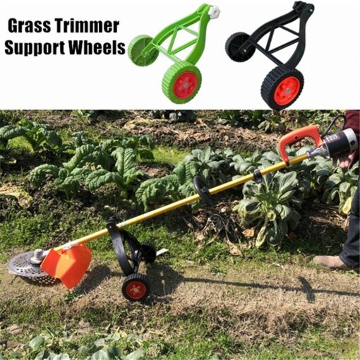 Buy Grass Trimmer Support Wheels Electric Brush Cutter Lawn Mower Universal Support Wheel String Trimmer Attachment Adjustable Angle online shopping cheap