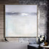 Buy Gray Painting Silver Leaf Painting Beige Painting Modern Art Painting Canvas | SILVER FLASH online shopping cheap