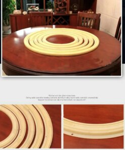 HQ Environmental Anti Slip ABS Material 32IN/80CM OD Swivel Turn Table Larizonay Lazy Susan for Round Dining Table