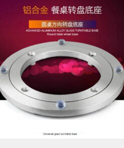HQ SS01 ADVANCED Muted and Anti Skid Soft Rubber Tips Aluminium Alloy Lazy Susan Turntable Dining Table Swivel for Kitchen