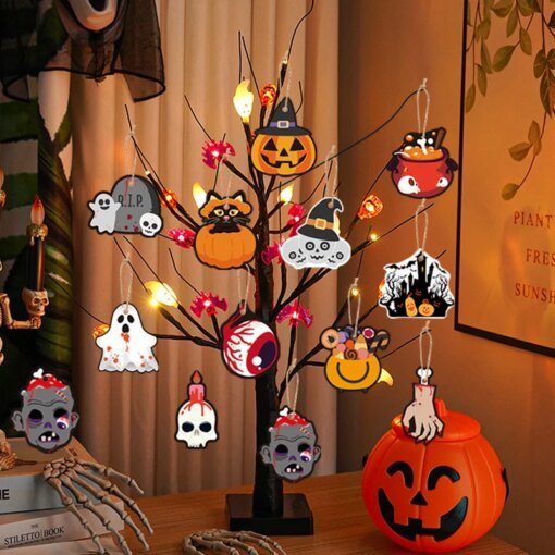 Buy Halloween Party Pumpkin Blood Hand Hanging Pendants Horror Ghost Festival Party DIY Happy Halloween Day Decor online shopping cheap
