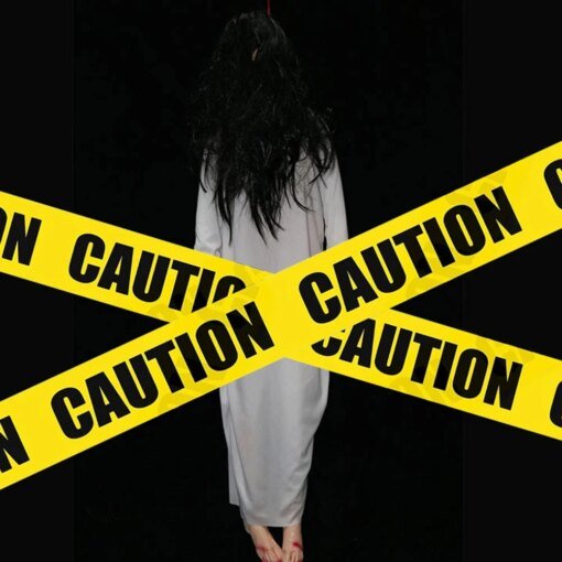 Buy Halloween Warning Tapes Crime Scene Party Supplies Street Caution Decor Isolation The Sign online shopping cheap