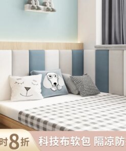 Headboard soft bag Simple solid color headboard anti-collision