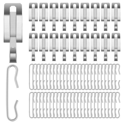 Buy Heat Cable Roof Clips De Icing Cable Clips And Spacers Kit Roof Clips Cable Clips Heater Clips Kit Heat Tape Clips Kit Silver A online shopping cheap