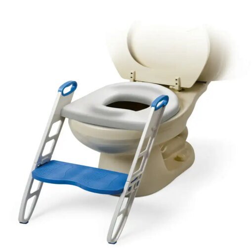 Buy Helper Padded Potty Seat with BUILT in ladder non-slip step stool; Cushie Step Up Potty Seat online shopping cheap