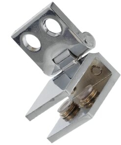 Hinges Glass Door Clip Cabinet Shower No Drilling Display Zinc Alloy Pivot Cooler Gate