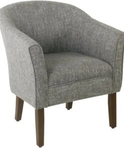 HomePop Modern Barrel Accent Chair, Grey