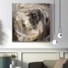 Buy Horse Oil Painting on Canvas Abstract Horse Love Painting Equine Art for Horse Lover Brown Contemporary Wall Art Wall Decor | HORSE LOVE online shopping cheap