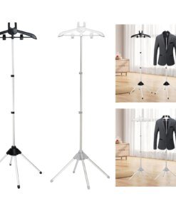 Household Floor Hanging Ironing Rack Foldable With Hand-held Clothes Board Support Shelf Telescopic Adjustment Accessories