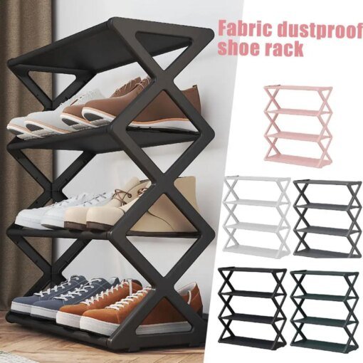 Buy Household Simple X-shaped Shoe Rack