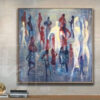 Buy Humans Abstract Painting Large Colorful Painting Original Abstract Painting | LIFE AS WE KNOW IT online shopping cheap