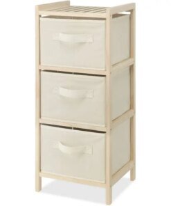 Inc 3-Drawer Wood Chest, Cream